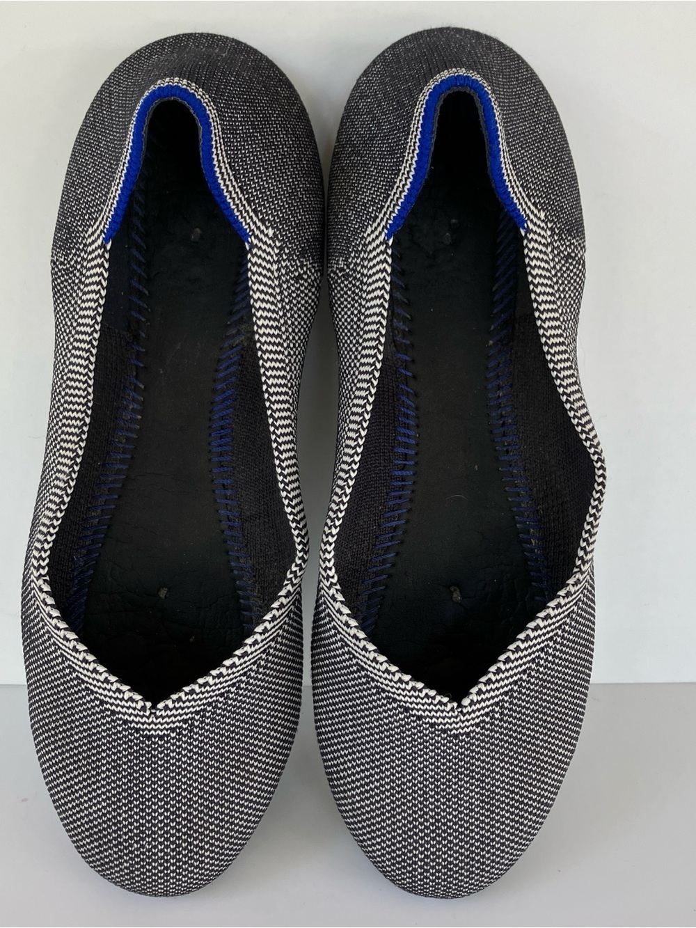 Rothy's Dark Blue/Grey the Birdseye - Size 7 1/2